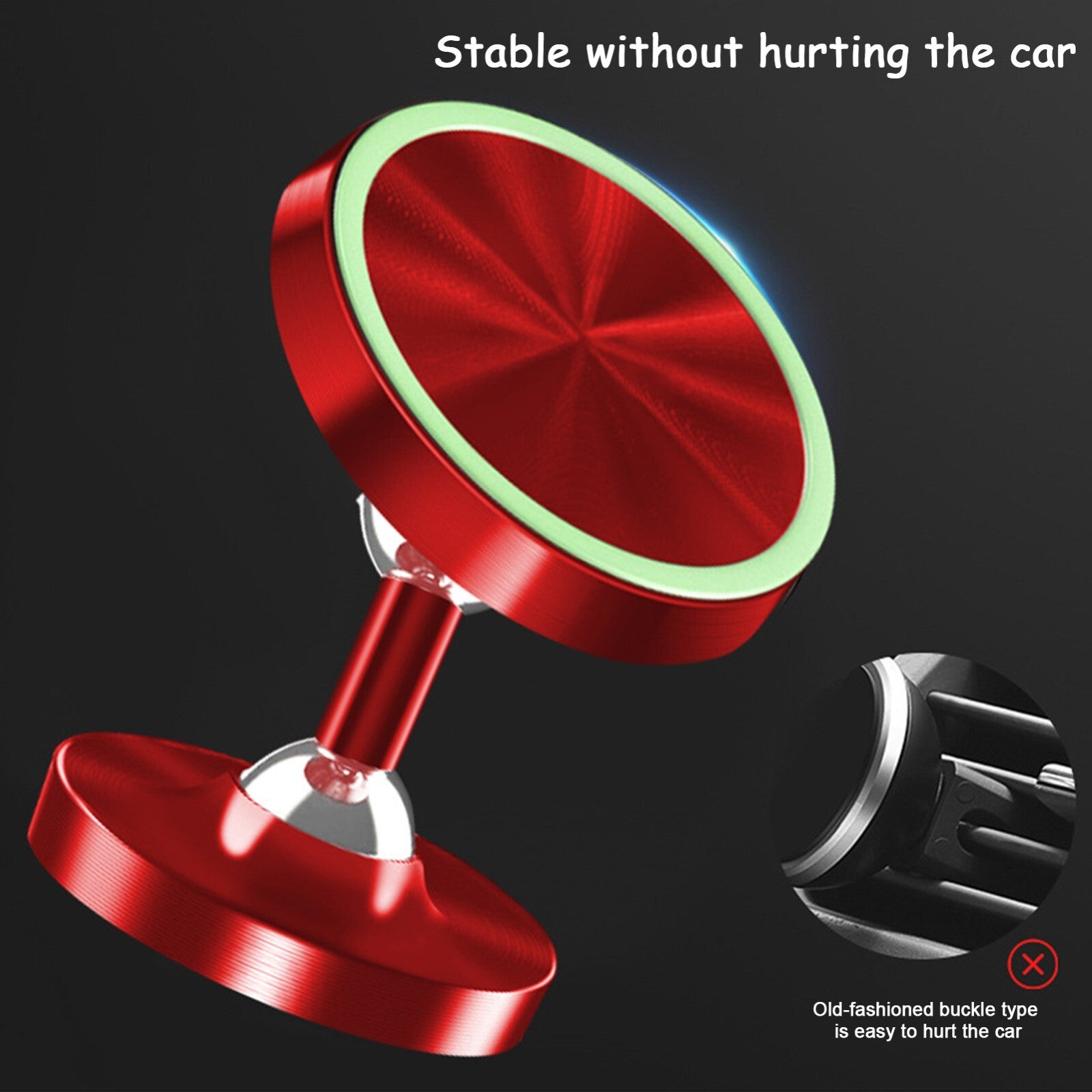 Magnetic Car Phone Holder Mount Plate Dashboard Dash Mobile 360 Black Stick Lot