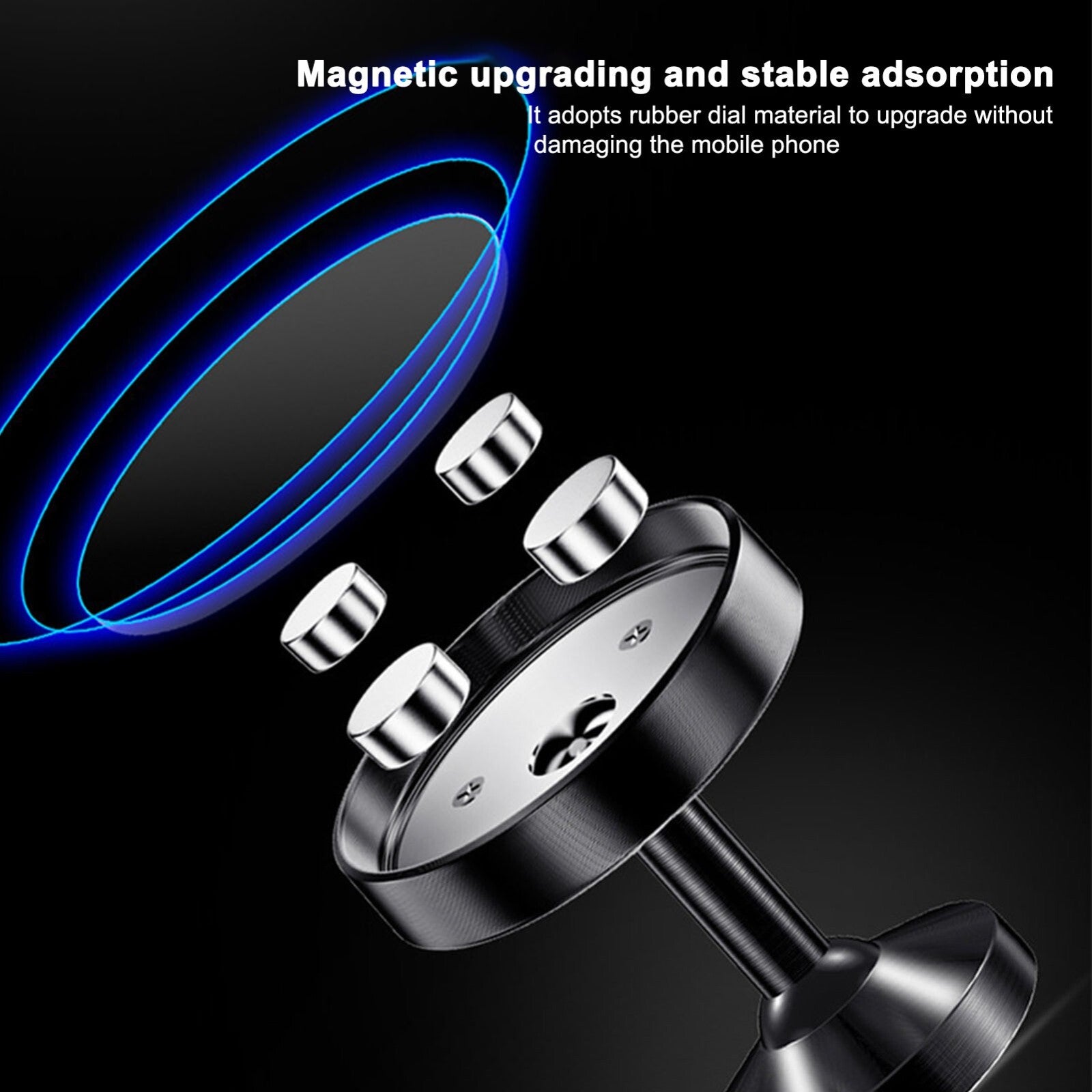Magnetic Car Phone Holder Mount Plate Dashboard Dash Mobile 360 Black Stick Lot