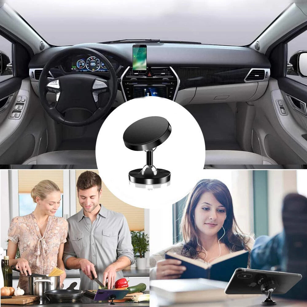 Magnetic Car Phone Holder Mount Plate Dashboard Dash Mobile 360 Black Stick Lot