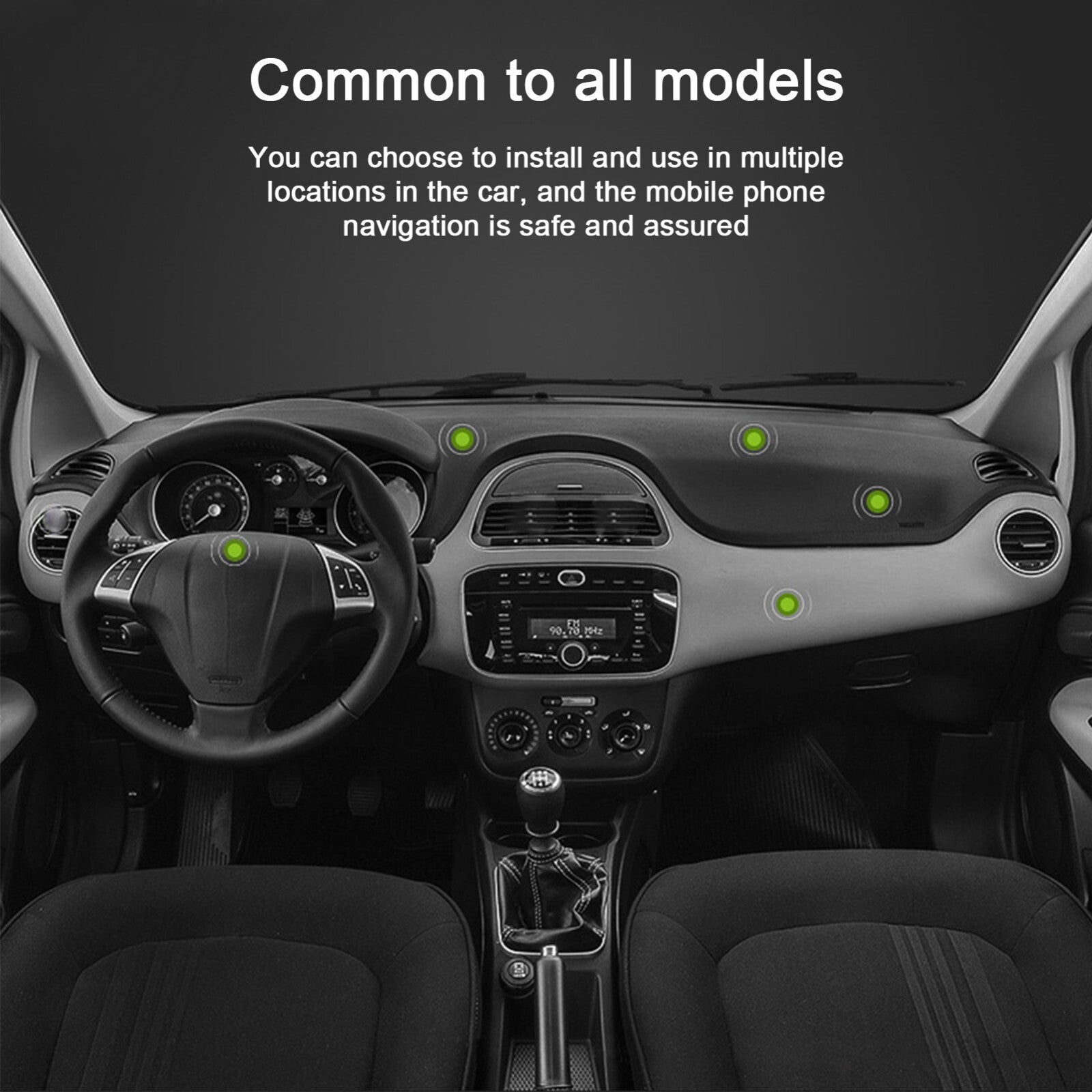 Magnetic Car Phone Holder Mount Plate Dashboard Dash Mobile 360 Black Stick Lot