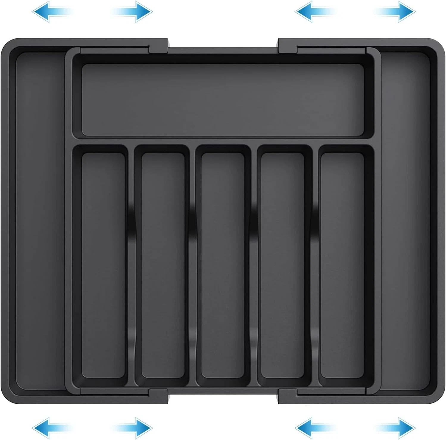 Expandable Plastic Cutlery Tray - Kitchen Drawer Organiser